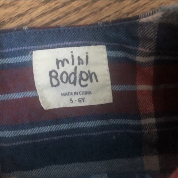 Boden (5|6y) Plaid Sequin Top - Picture 5 of 8